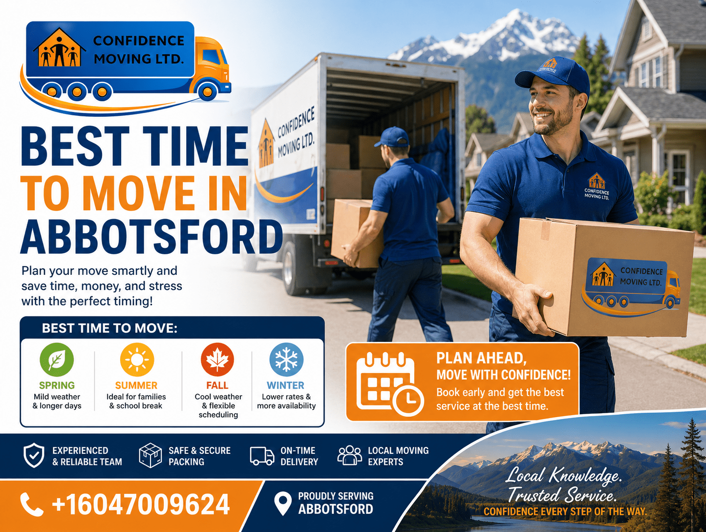 Guide to the best time to move in Abbotsford for stress-free relocation planning