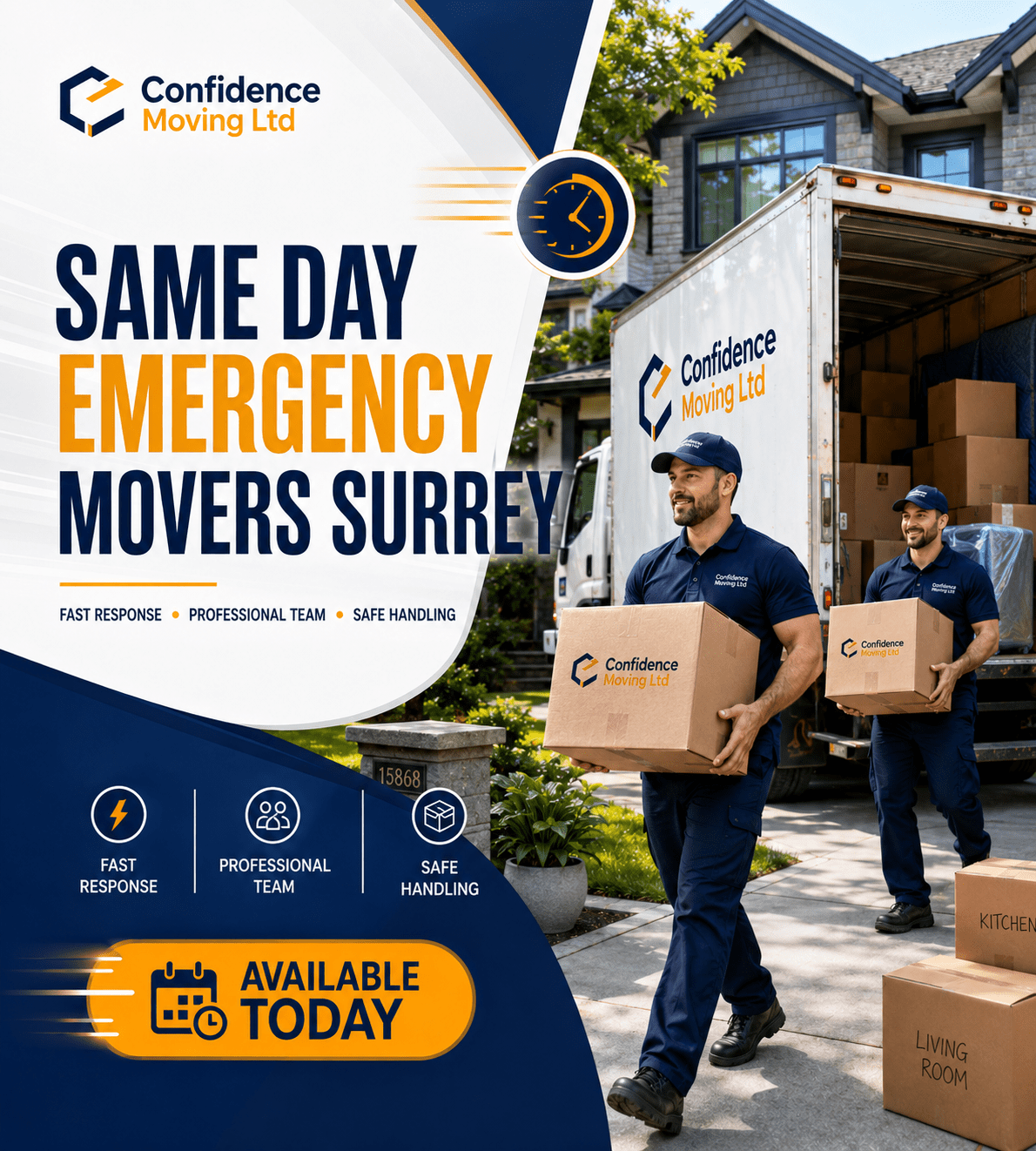 Same Day Emergency Movers Surrey Confidence Moving LTD