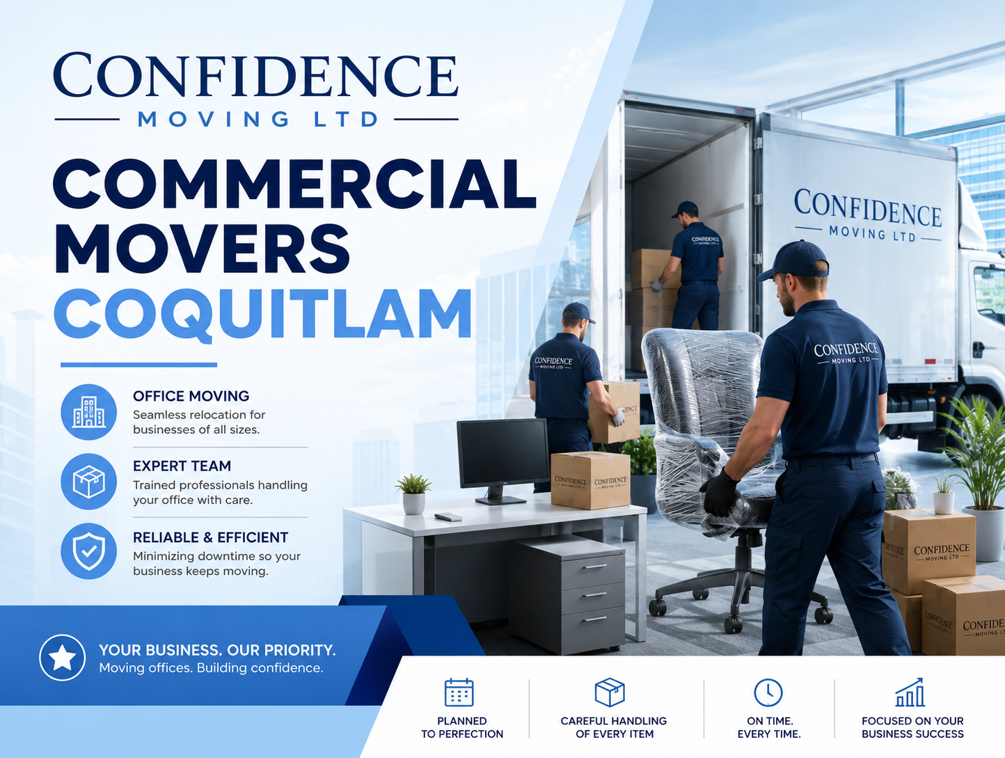 Commercial Movers Coquitlam Confidence Moving LTD